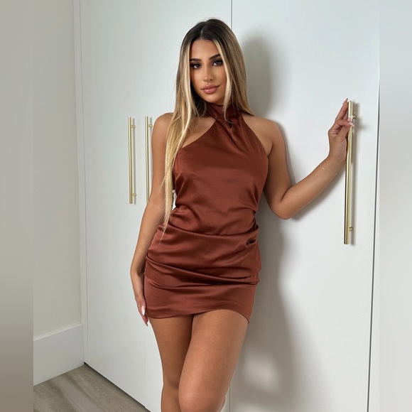 Nookie Entice Mini Dress in Mocha, NWT, Small - Picture 8 of 8